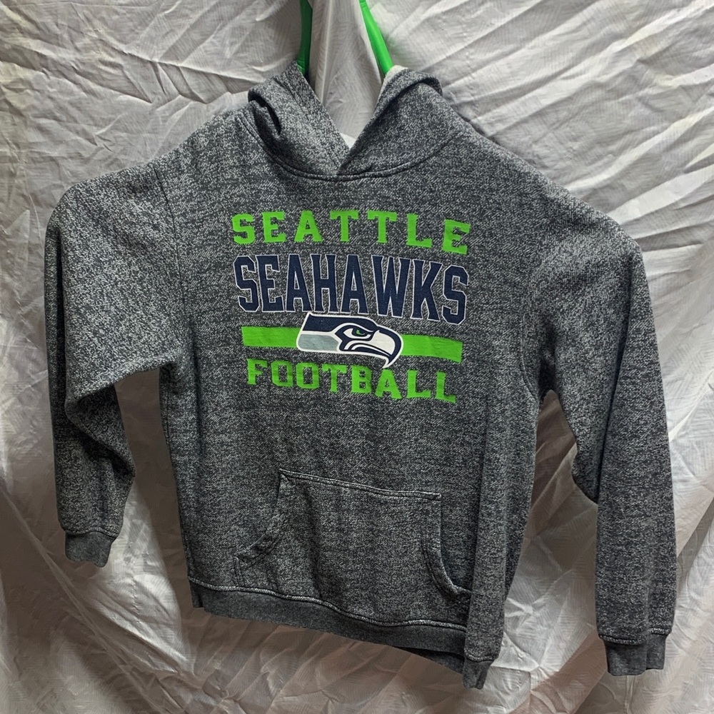 Seattle Seahawks Gray Hoodie youth large